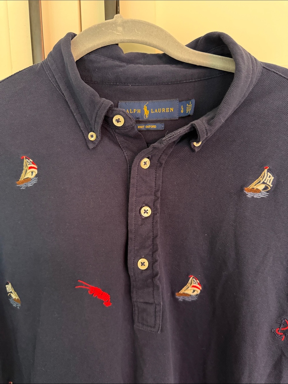 Polo by Ralph Lauren Embroidered Knit Oxford Shirt - Picture 5 of 16